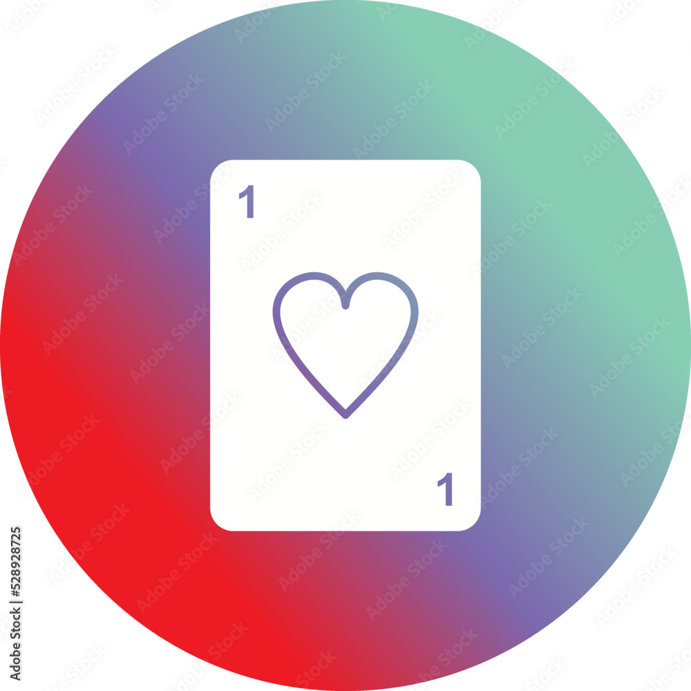Unique Card Vector Icon Unique Card Vector Icon