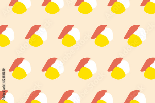 明るくにぎやかな元気の出るシームレスパターン