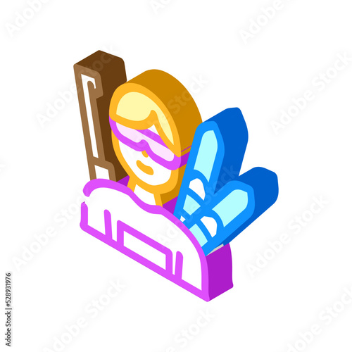 biathlon female sport isometric icon vector. biathlon female sport sign. isolated symbol illustration