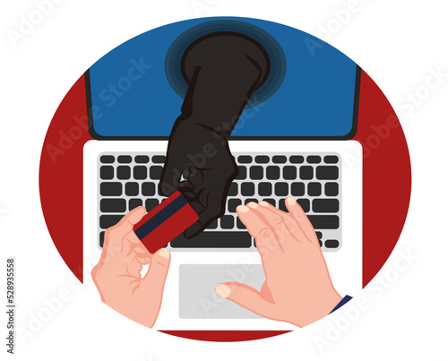 Internet fraud, secure shopping. Be careful when using a credit card.