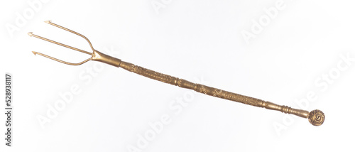 Obraz na płótnie gladiator trident isolated on white background