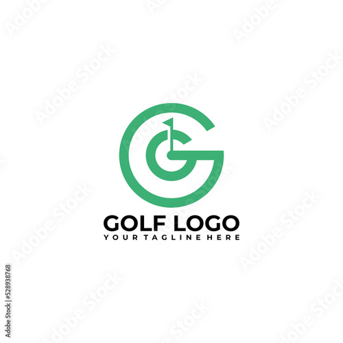 Golf logo vector design template illustration