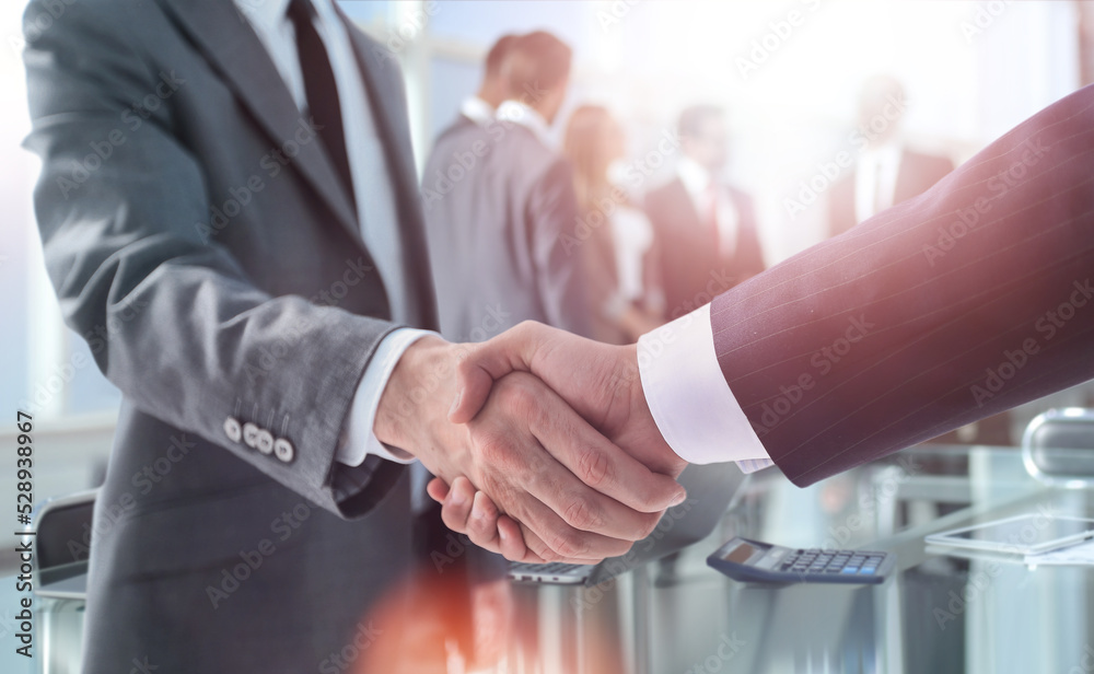 © ASDF - closeup.reliable handshake of business partners