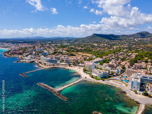 Cala Bona Port, Mallorca from Drone Aerial Photos of Spain