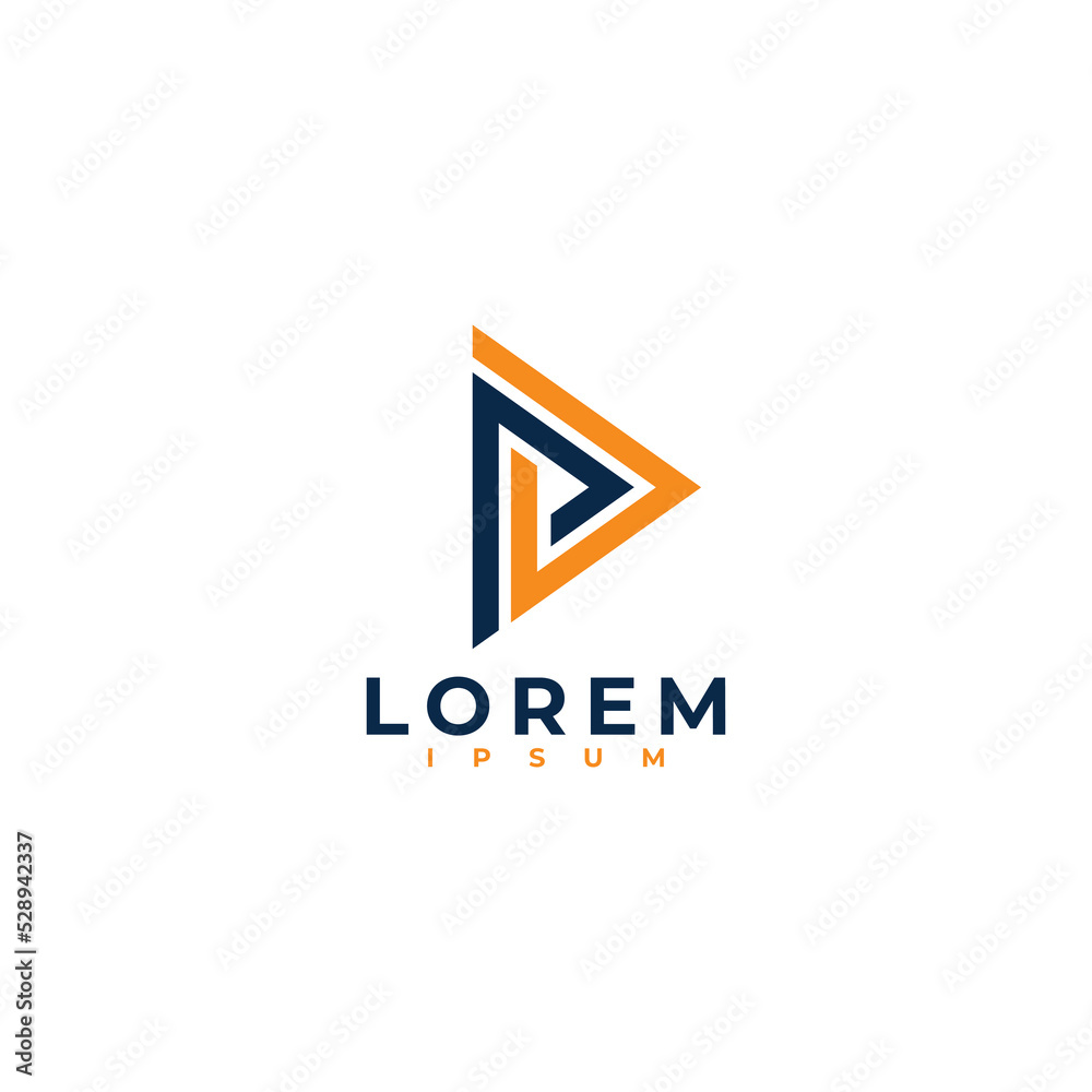 Letter D V logo icon design template elements Letter D V logo icon design template elements