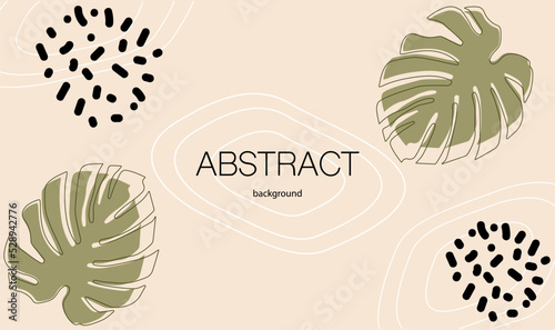 Trendy editable template for social networks stories, vector illustration. Poster in minimal style with empty space for text