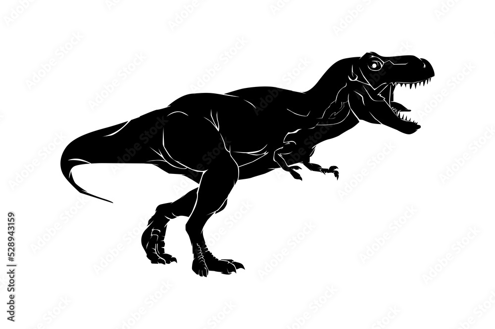 Fototapeta premium tyrannosaurus silhouette