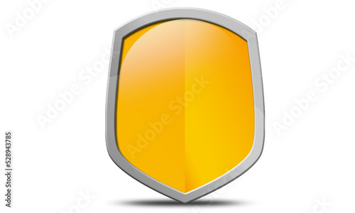 Free Download Protected guard shield concept with yellow shield - GFXLoad