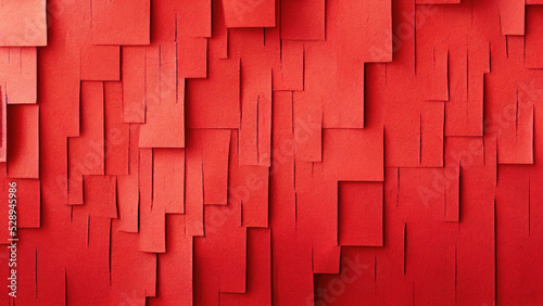red abstract background pieces of paper advertising concept. tear-off pieces.