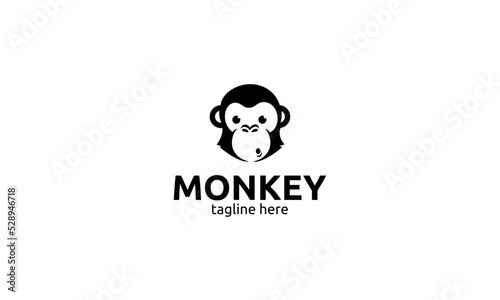 monkey mascot logo design
