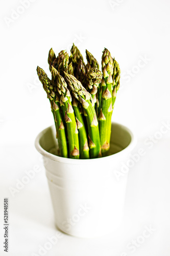 Asparagus in White Pot