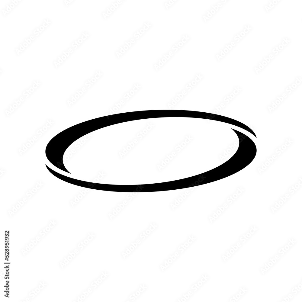 abstract shape oval swoosh icon logo design vector. abstract shape oval swoosh icon logo design vector.