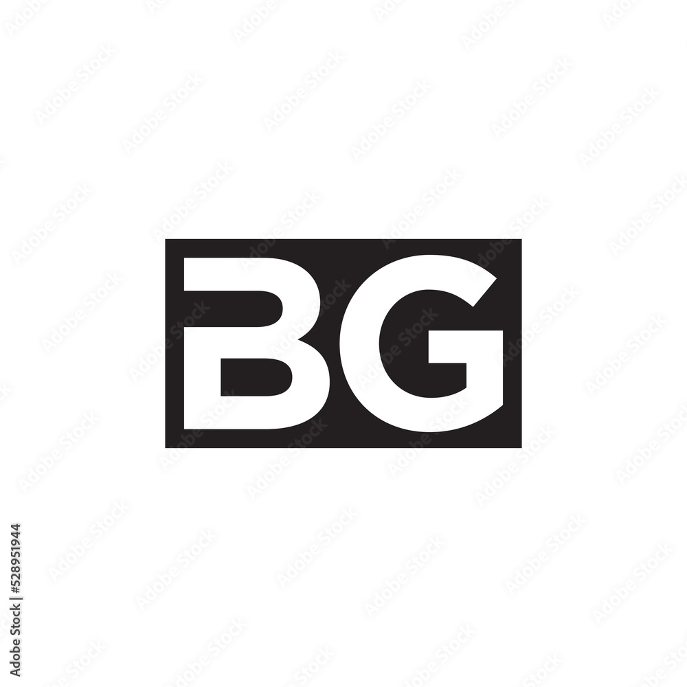 square BG icon logo design vector isolated on white background.