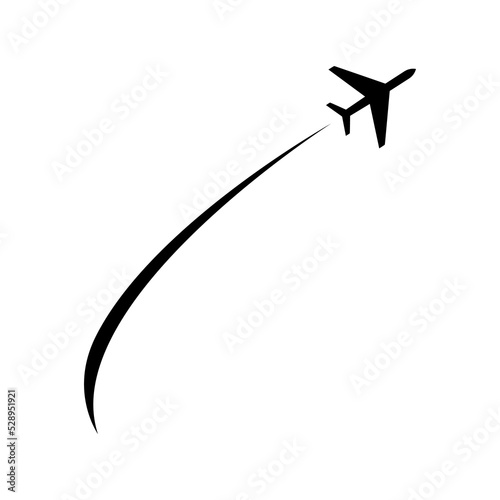 airplane icon logo design vector illustration.