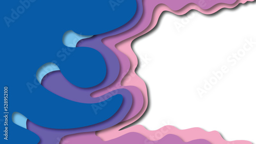 PAPERCUT background with a wave