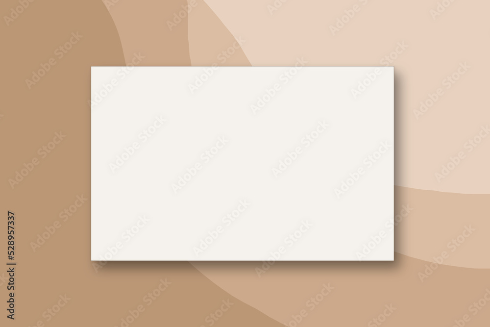 horizontal empty paper page on light brown gradient background horizontal empty paper page on light brown gradient background