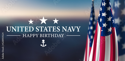 Canvas Print US Navy Birthday