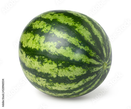  Watermelon isolated on white background, clipping path, Watermelon macro studio photo