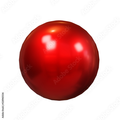 red ball isolated on white
