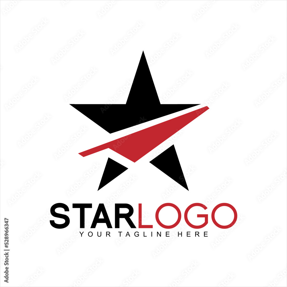 Vector star design logo with abstract earth hauler element. Vector star design logo with abstract earth hauler element.