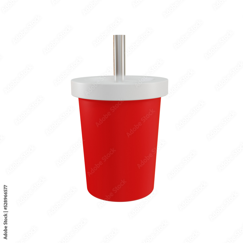 red plastic cup with straw red plastic cup with straw