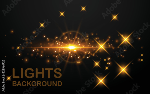 Glitter lights background. Lights and dark. lens flare, Star