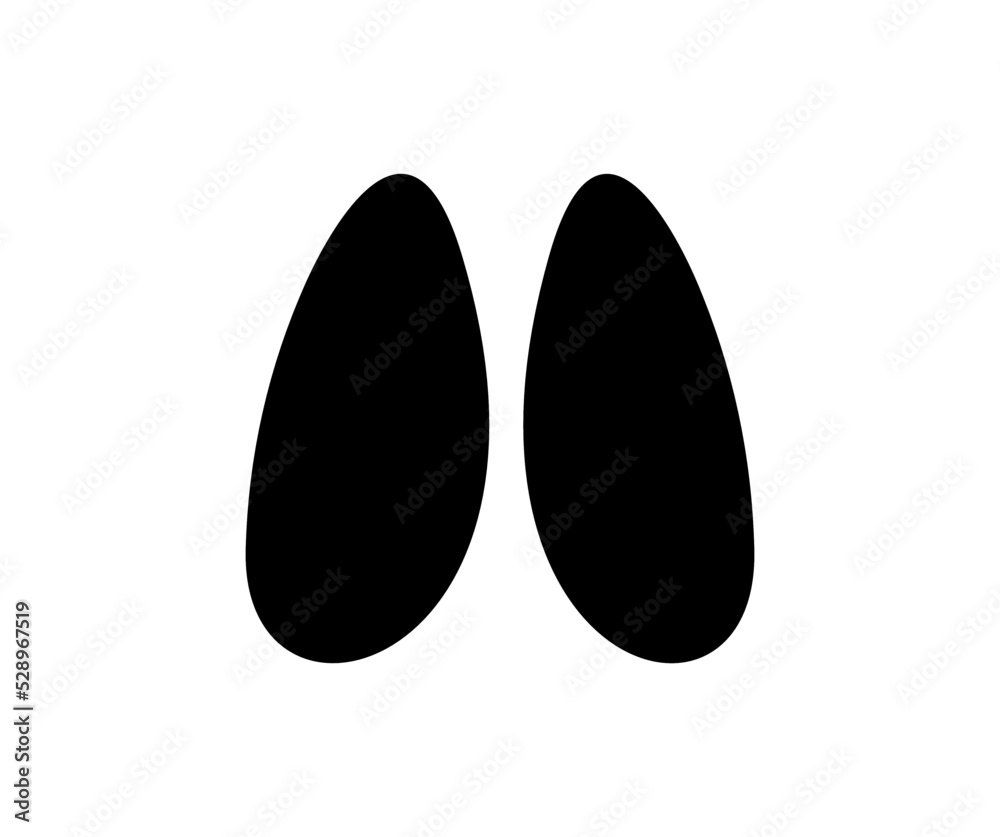 Cow foot steps isolated black silhouette logo design. Footsteps of livestock mammal, elk, moose or deer hoof. Footprint imprints on ground, goat animal legs dirty marks vector design and illustration. Cow foot steps isolated black silhouette logo design. Footsteps of livestock mammal, elk, moose or deer hoof. Footprint imprints on ground, goat animal legs dirty marks vector design and illustration.