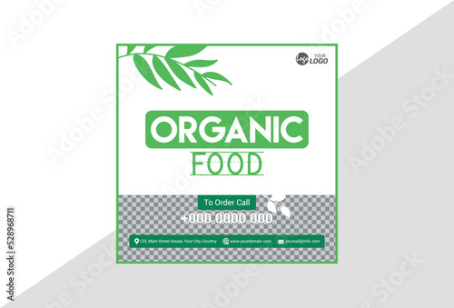 Organic Food Banner Design