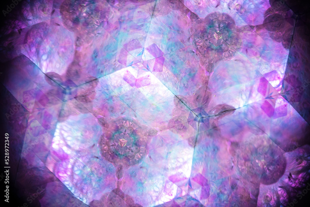Abstract kaleidoscope background. Beautiful multicolor kaleidoscope texture. Unique kaleidoscope design. - obrazy, fototapety, plakaty 