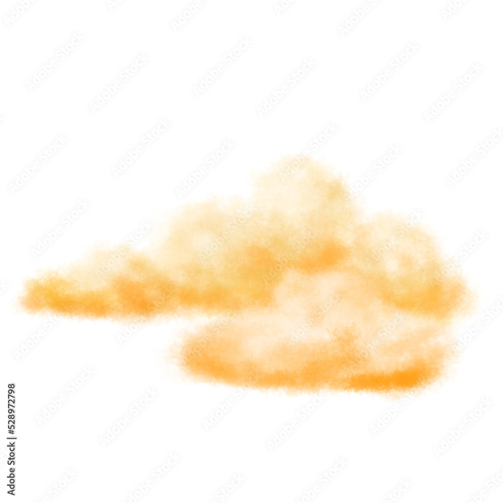 abstract cloud sky watercolor style