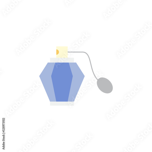 Fragrance perfume icon in color, isolated on white background 