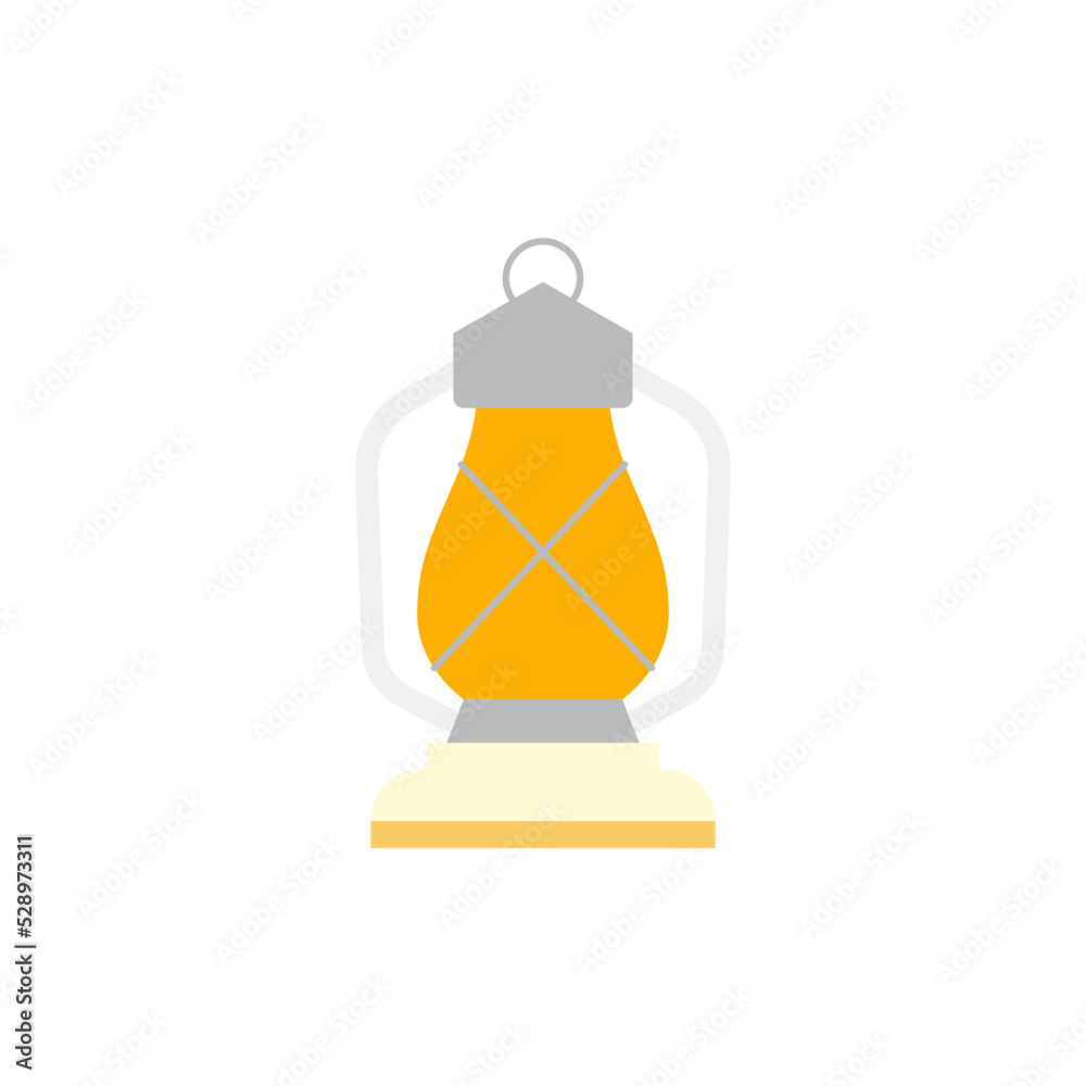 Lantern light icon in color, isolated on white background Lantern light icon in color, isolated on white background