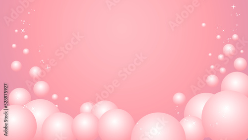 pink background with bubbles