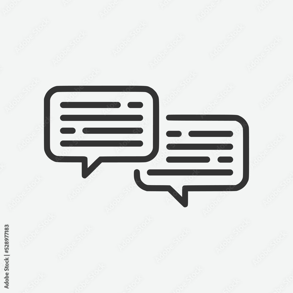 Chat dialogue icon. Dialogue box icon symbol. Online chat vector illustration on isolated background. Dialogue box sign for mobile concept and web design Chat dialogue icon. Dialogue box icon symbol. Online chat vector illustration on isolated background. Dialogue box sign for mobile concept and web design