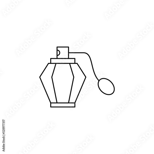 Fragrance perfume icon in line style icon, isolated on white background