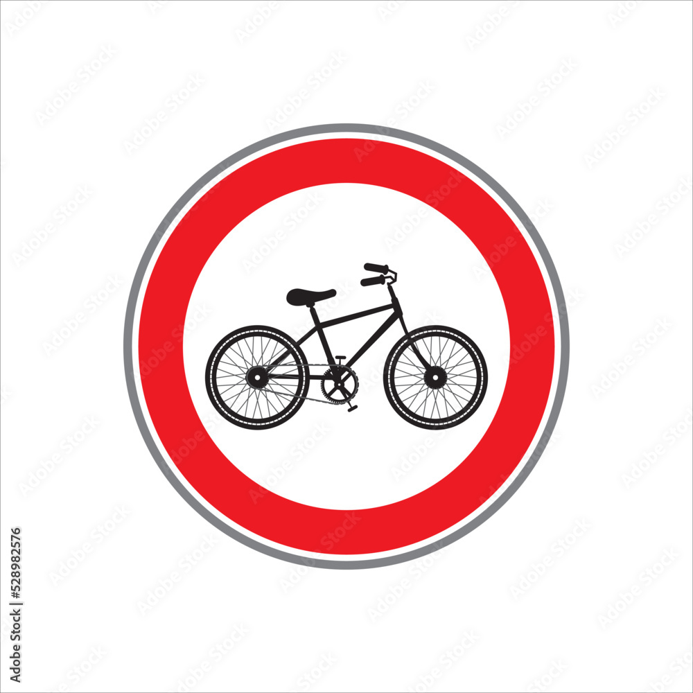 No cycling vector,
Red bicycle sign,Road sign No cycling vector,
Red bicycle sign,Road sign