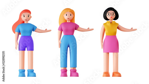 Vector 3d render human.