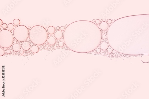 Beauty light pink texture cosmetic water remover bubbles texture background