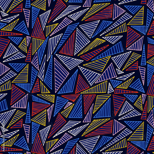 Vector pattern from abstract triangles. For print and web. Abstract pattern.