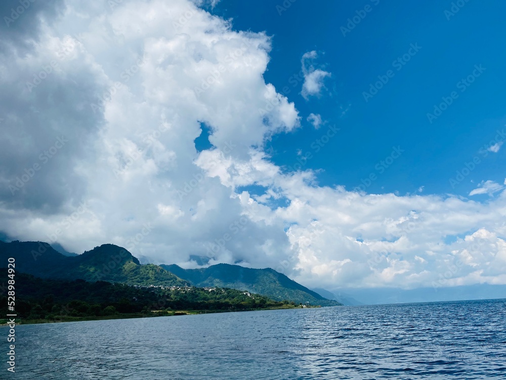 lake and clouds lake and clouds