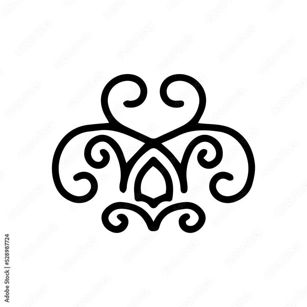 abstract floral heart