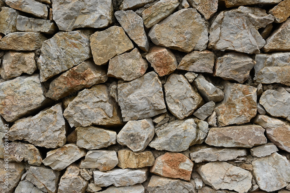 Rustikale Steinmauer auf Mallorca