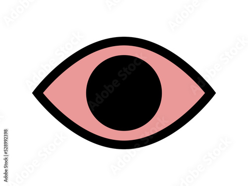 red eye icon (editable strokes)