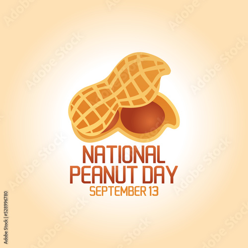 vector graphic of national peanut day good for national peanut day celebration. flat design. flyer design.flat illustration.