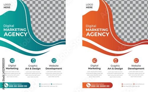 corporate business flyer design template