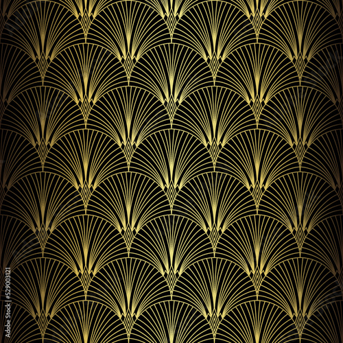 Art Deco Pattern. Vector background in 1920s style