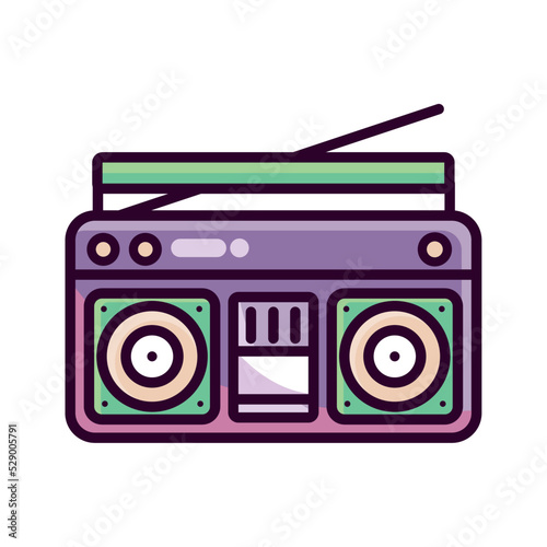 radio 90s modern style