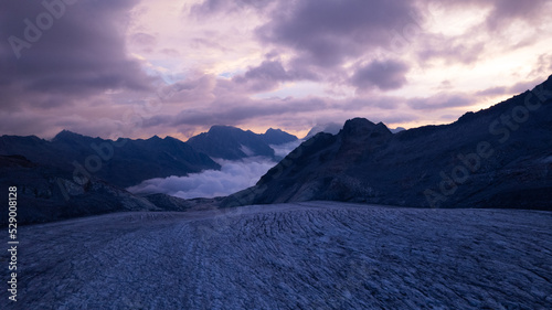 sunrise in the mountains