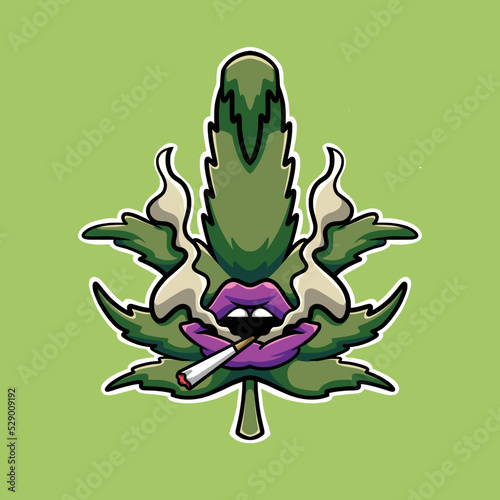 Marijuana Smoking Cartoon