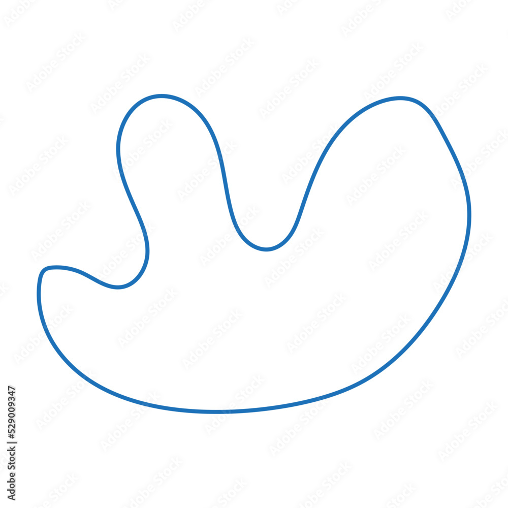 abstract modern line blob shape abstract modern line blob shape
